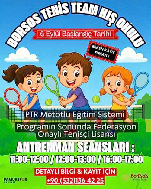 Pamukspor, tenis okulu, tenis kış okulu